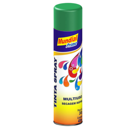 Tinta Spray 400ml. Verde Bandeira Mundial Prime