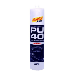 Selante de Poliuretano PU40 Preto 400 g. Mundial Prime