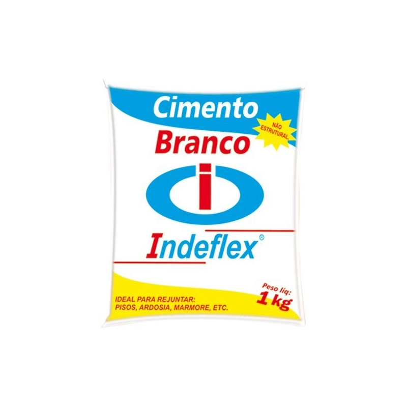 Cimentinho Branco 1 Kg. Pacote 20 peças Indeflex