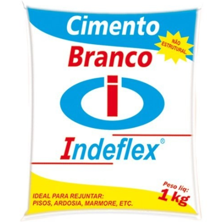 Cimentinho Branco 1 Kg. Pacote 20 peças Indeflex