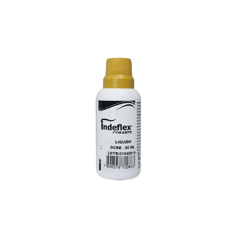 Corante Liquido Ocre Pacote 12 peças Indeflex