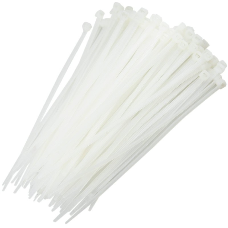 Abracadeira de Nylon Branca 3,6 mm. x 100 mm. - 100 pcs. Hammer