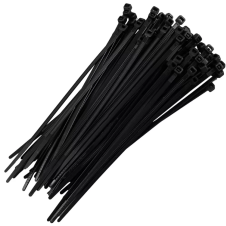 Abracadeira de Nylon Preta 3,6 mm. x 150 mm. - 100 pcs.