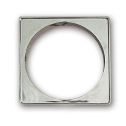 Porta Grelha Plástica Quadrada Cromada 100 mm. ABS Pacote 6 peças Grap