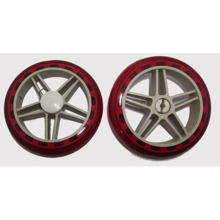 Rodas em PU 14,5 cm. para Carrinho com 2 peças ID-5373R Idea