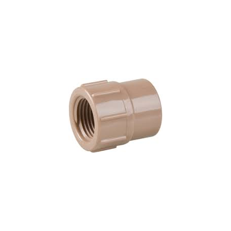 Luva Soldavel/Rosca Marrom 25 x 3/4" Pacote 50 peças Plastubos