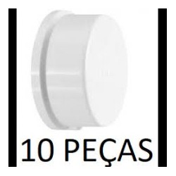 Cap Esgoto 40 mm. Pacote 10 peças Plastubos