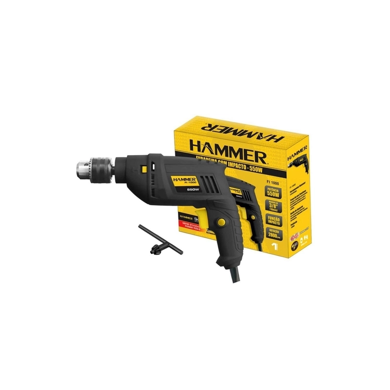 Furadeira de Impacto 10mm. 550W 127V FI1000 Hammer