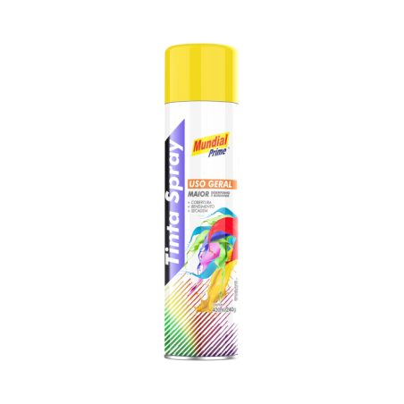 Tinta Spray 400ml. Amarelo Mundial Prime