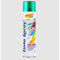 Tinta Spray 400ml. Metálica Verde Mundial Prime