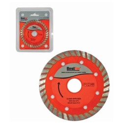 Disco de Corte Diamantado Turbo 110 mm. Furo 22,23 mm com anel para 20 mm. BFH0081 Bestfer