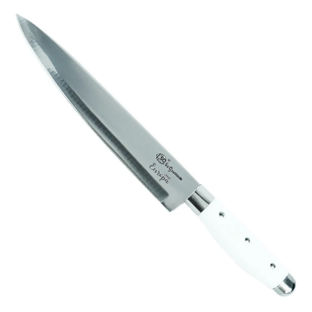 Faca de Carne Aço Inox 6" - 26,5 cm. Cabo Branco Linha Europa SQ4171