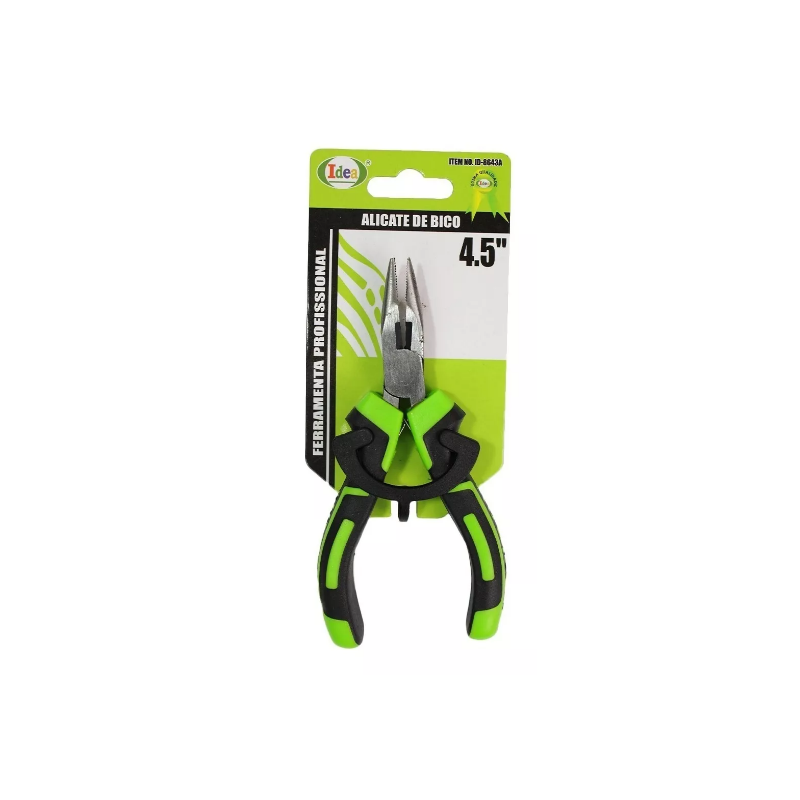 Alicate de Bico Mini 4,5" - 12 cm. Emborrachado ID-8643A Idea