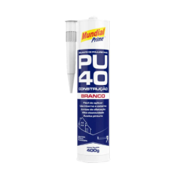 Selante de Poliuretano PU40 Branco 400 g. Mundial Prime