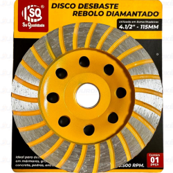 Disco de Desbaste Diamantado 115 mm x 22.23 mm x 8 mm SQ-4199