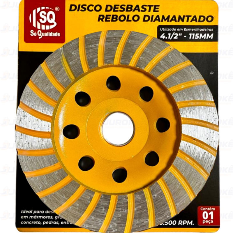 Disco de Desbaste Diamantado 115 mm x 22.23 mm x 8 mm SQ-4199