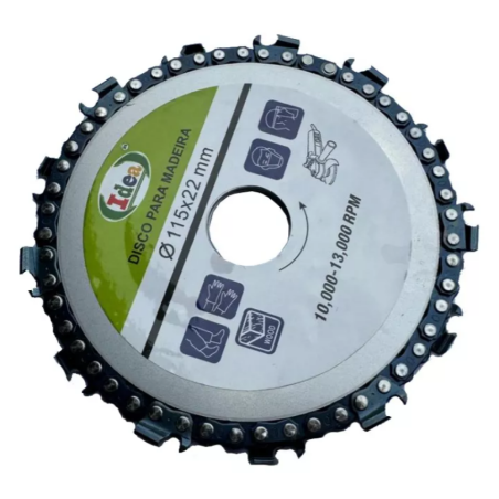 Disco de Serra Circular com Corrente 115 mm. x 22 mm. ID-0284C Idea