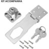 Fechadura para Gavetas e Armários 6,5 cm. 2 chaves 6 parafusos ID-8155T Idea