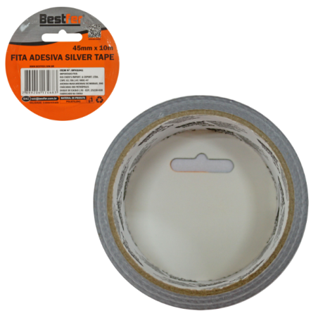 Fita Adesiva Silver Tape 45 mm x 10 m.BFH1041 Bestfer