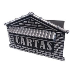 Caixa de Correio PVC Casinha 4P Prata Real