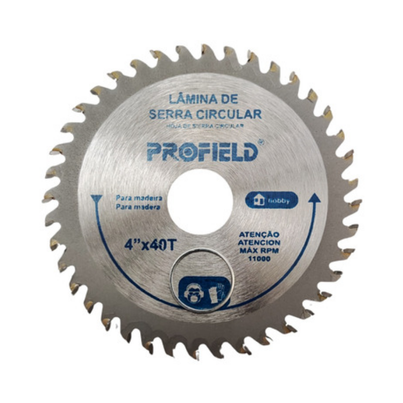 Disco de Serra Circular 7" - 180 mm. x 22 mm. - 40 dentes Golfield