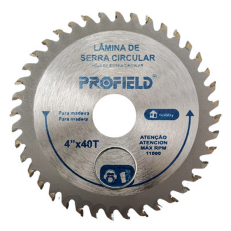 Disco de Serra Circular 7" - 180 mm. x 22 mm. - 40 dentes Golfield