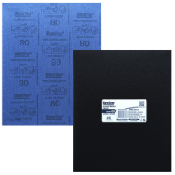 Lixa Ferro Preta 22,5 x 27,5 cm. Grão 080 - 25 folhas BFH3332 Bestfer