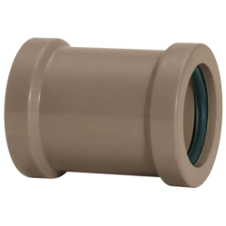Luva de Correr Marrom PVC 25 mm. Pacote 12 peças Shiva