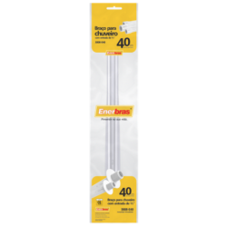 Braco para Chuveiro PVC rosca 1/2" - 40 cm. Branco Enerbras
