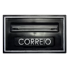Caixa de Correio PVC 5P Preto/Prata Real
