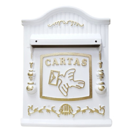 Caixa de Correio PVC Colonial 26P Branca Real