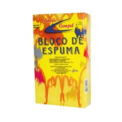 Bloco de Espuma Amarela 22 x 13 x 6 cm. Compel