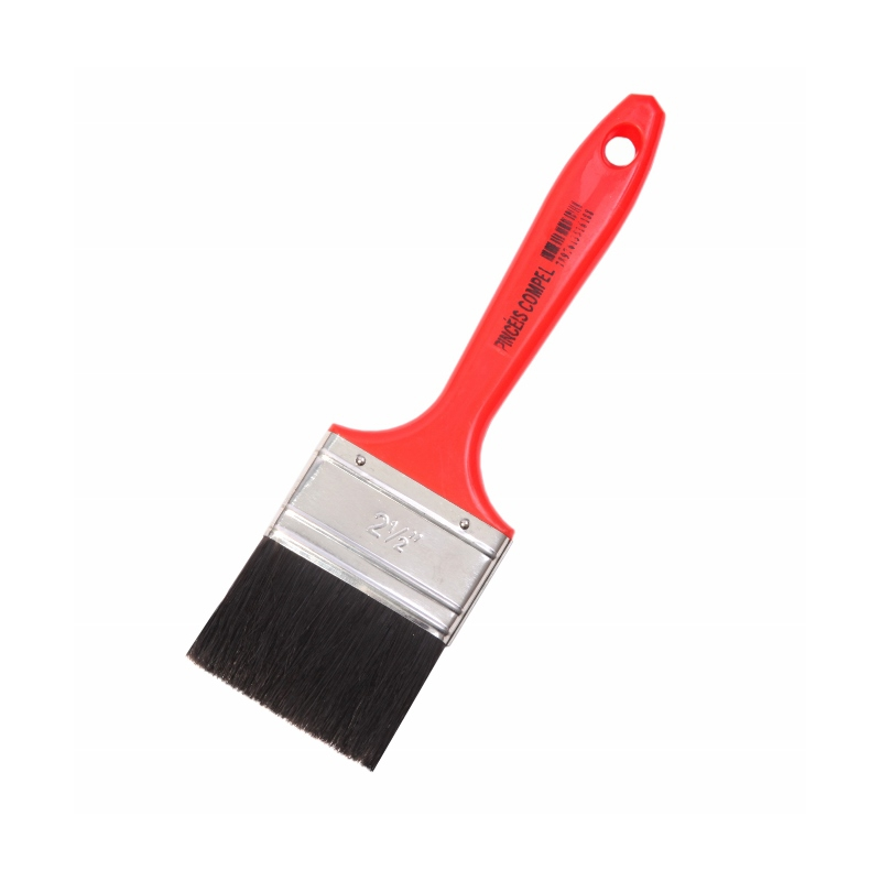 Trincha Cerda Preta Cabo Vermelho 2.1/2" Compel