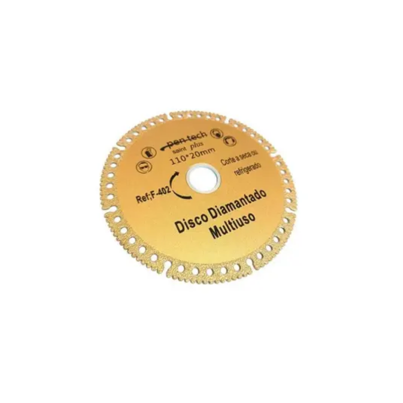 Disco de Corte Diamantado Multiuso 110 mm. x 22/23 mm. F-402A Saint Plus