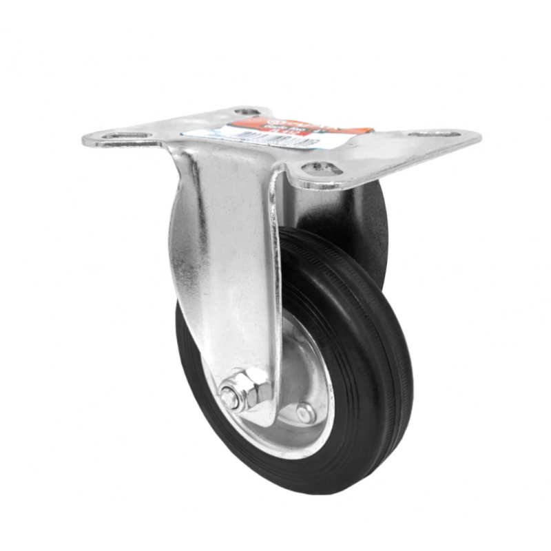 Rodízio Fixo 412 Roda de Borracha 4" A09742F Ajax