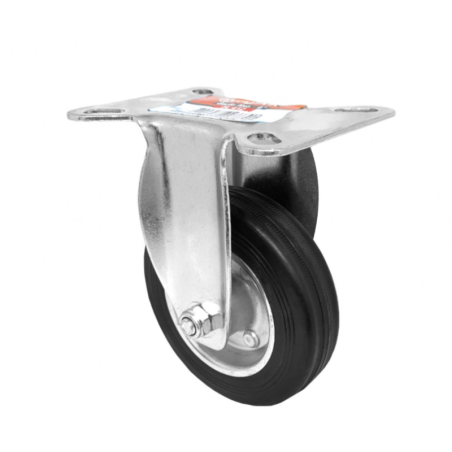 Rodízio Fixo 412 Roda de Borracha 4" A09742F Ajax