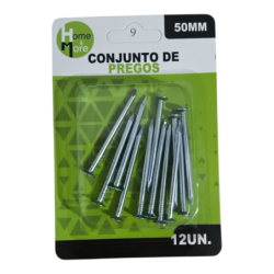 Prego de Aço 2.4 mm x 50 mm. Kit 12 peças HM663