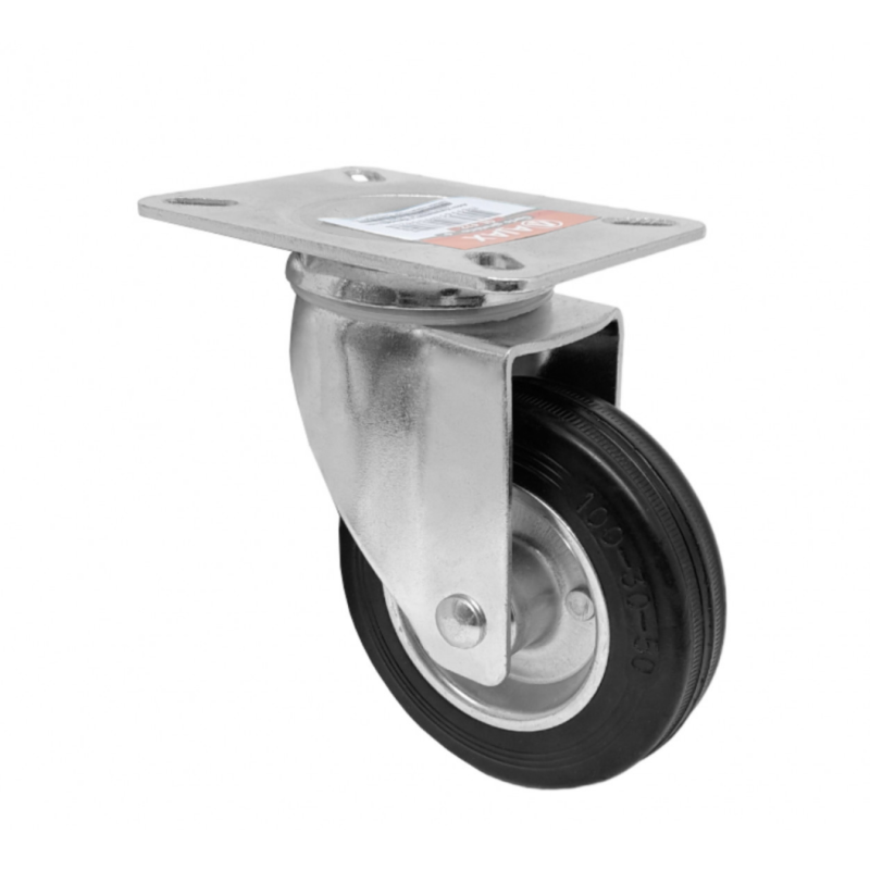 Rodízio Giratório 412 Roda de Borracha 4" A09742G Ajax