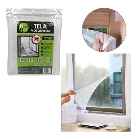 Tela Mosquiteira com Velcro 1,30 x 1,50 m. HM-121