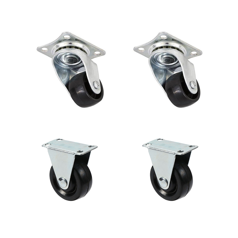 Rodas 2 Giratórias + 2 Fixas - 1.25" - ID-9452R Idea