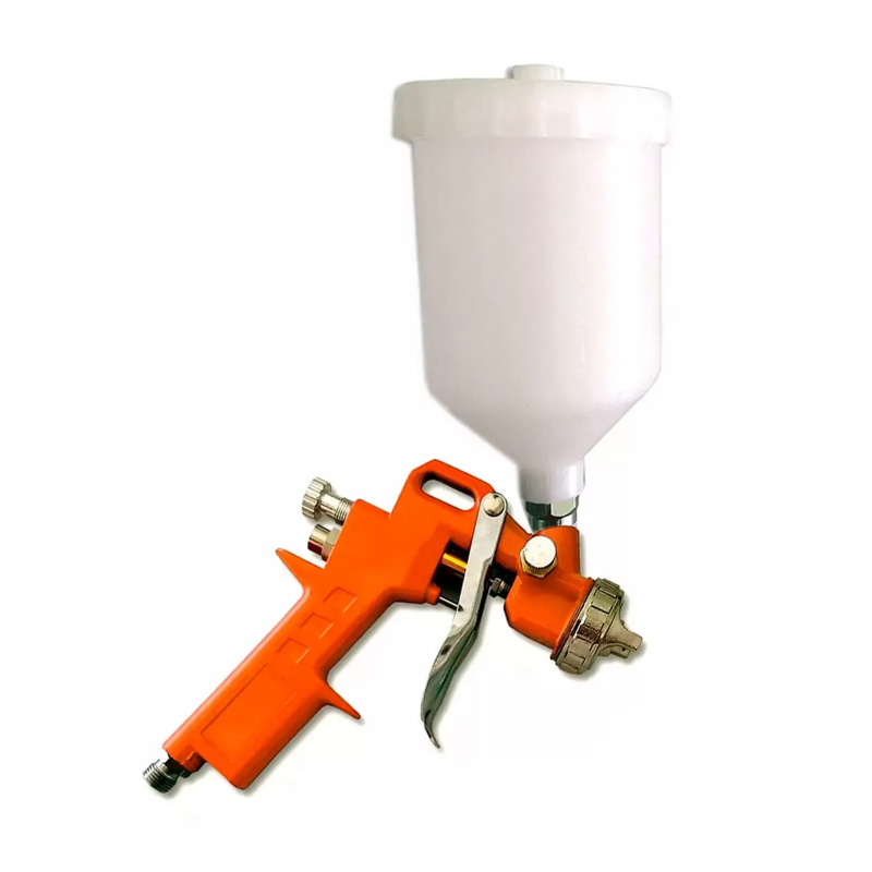 Pistola de Pintura Tanque Topo 600 ml. Baixa pressão 2-3 HP ID-3815G Idea