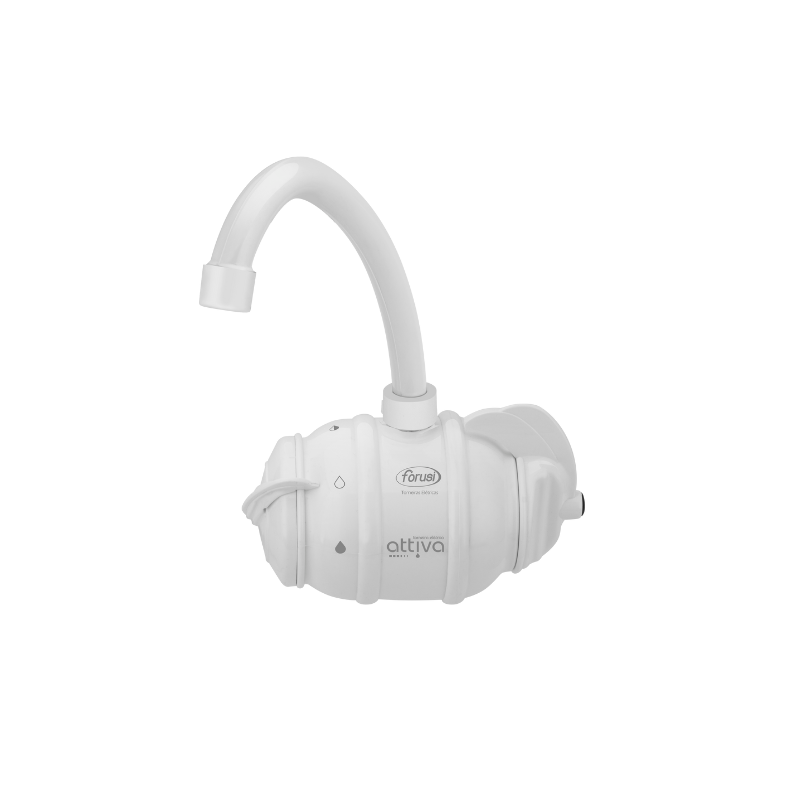 Torneira Elétrica Attiva Parede 3T 5400W 220V Branca Forusi