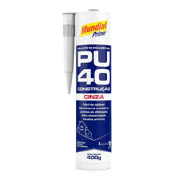 Selante de Poliuretano PU40 Cinza 400 g. Mundial Prime