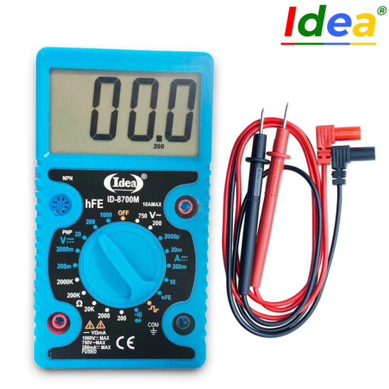 Multimetro Digital Profissional Multi Funções ID-8700MT Idea