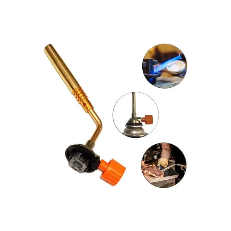 Maçarico em Aço 15 cm. com Regulador Bico Fino ID-0473M Idea