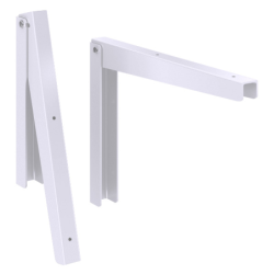 Cantoneira Dobrável 25 cm. Kit 2 peças Blister ID-4392C Idea