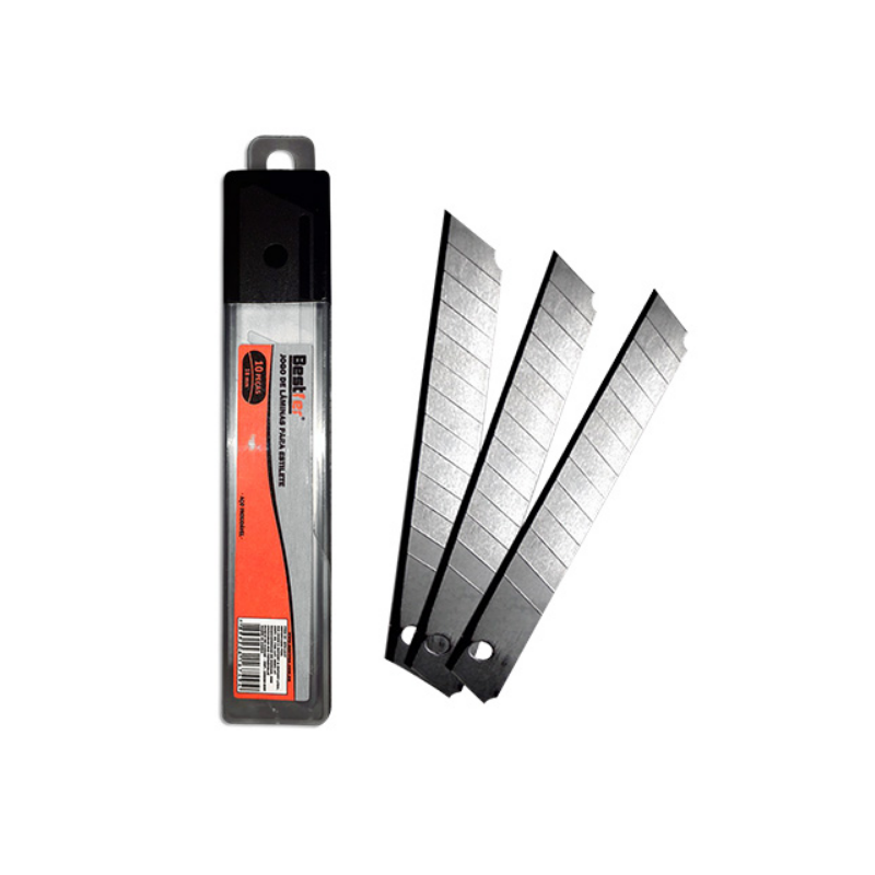 Lâmina para Estilete 18 mm. Caixa com 10 peças BFH1547 Bestfer
