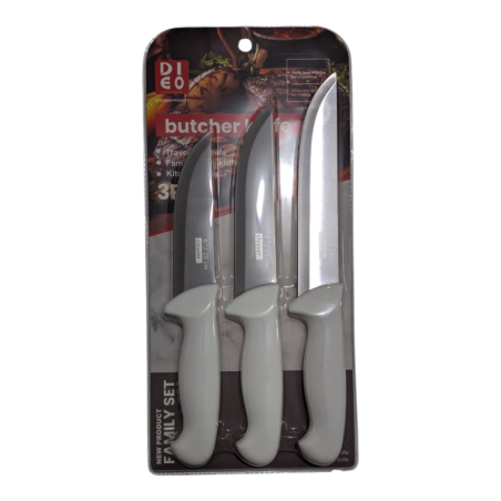 Faca Aço Inox Jogo 3 peças 6", 7" e 8" AKT3-26 Akita