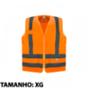 Colete Refletivo com Bolso XG Laranja Kalipso