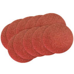 Disco de Lixa com Velcro 125 mm. sem furos Grão 100 Pacote 10 peças Golfield